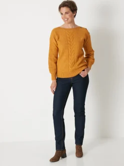 Femme Daxon Pull encolure bateau en jersey envers