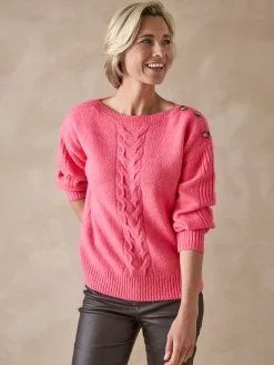 Femme Daxon Pull encolure bateau en jersey envers