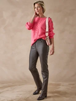 Femme Daxon Pull encolure bateau en jersey envers