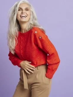 Femme Daxon Pull encolure bateau en jersey envers