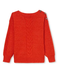 Femme Daxon Pull encolure bateau en jersey envers