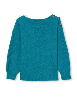 Femme Daxon Pull encolure bateau en jersey envers