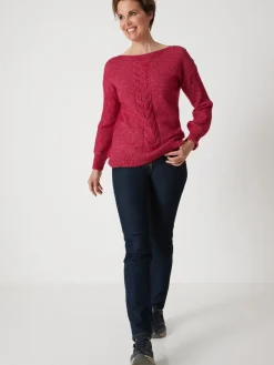 Femme Daxon Pull encolure bateau en jersey envers