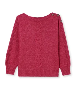 Femme Daxon Pull encolure bateau en jersey envers