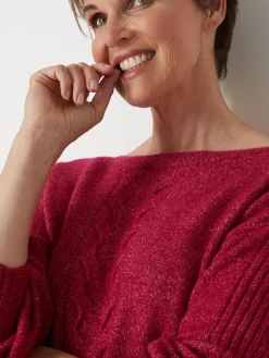 Femme Daxon Pull encolure bateau en jersey envers