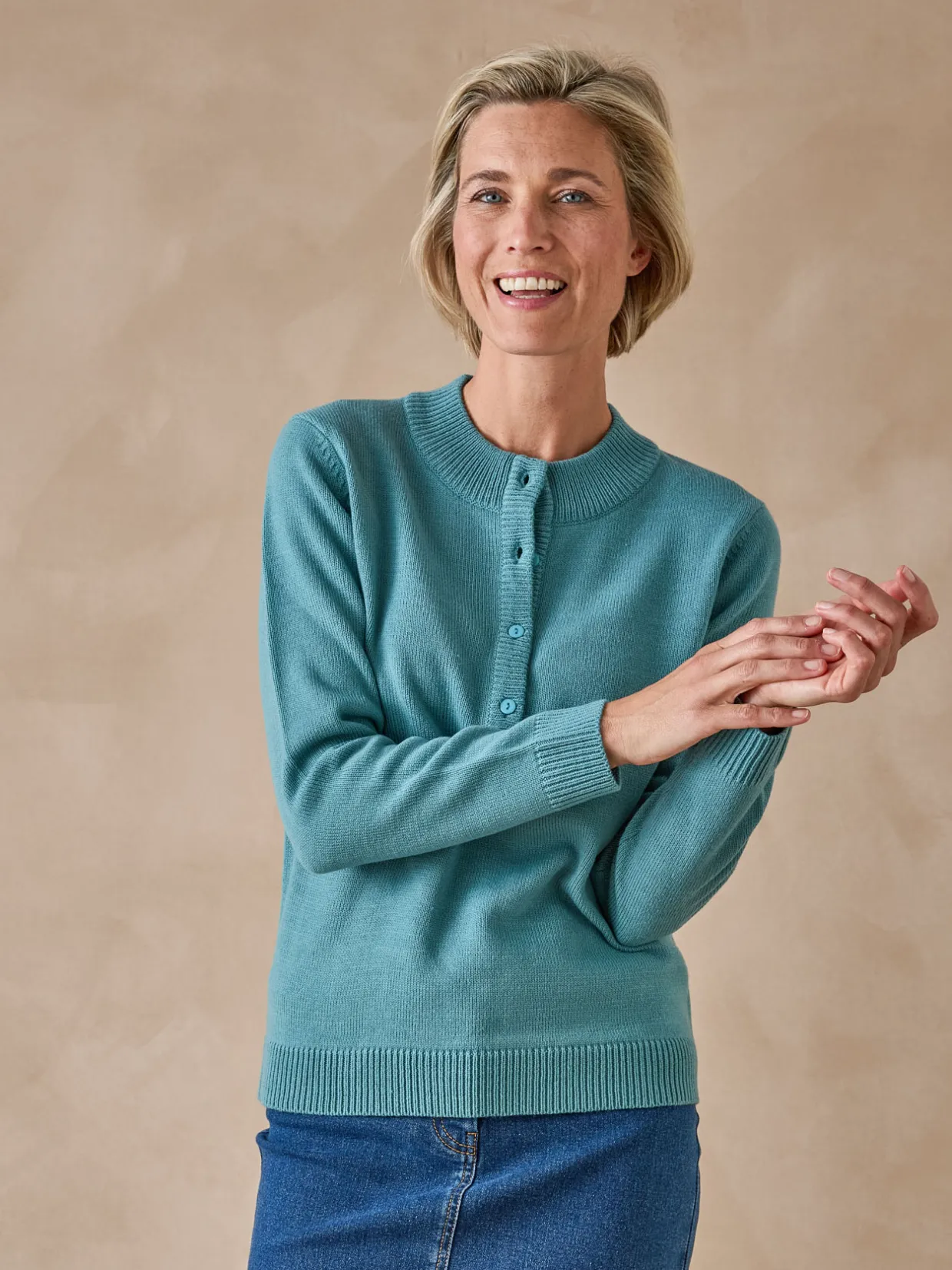 Femme Daxon Pull encolure tunisienne