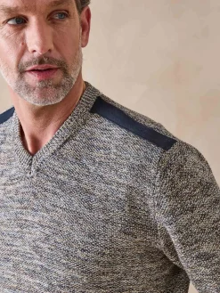 Homme Daxon Pull encolure V avec laine