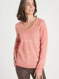 Femme Daxon Pull encolure V manches longues