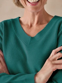 Femme Daxon Pull encolure V manches longues