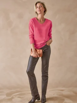 Femme Daxon Pull encolure V manches longues