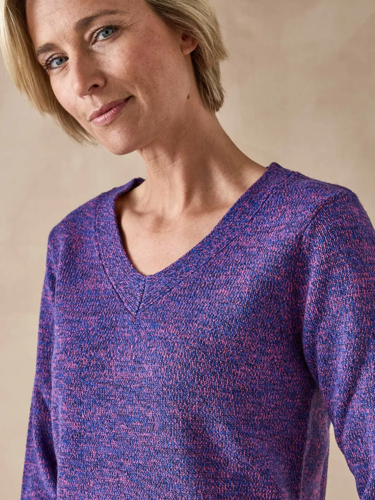 Femme Daxon Pull encolure V manches longues