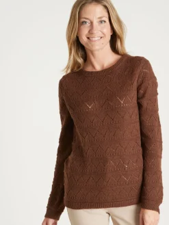 Femme Daxon Pull fantaisie avec laine et alpaga