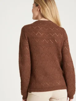 Femme Daxon Pull fantaisie avec laine et alpaga