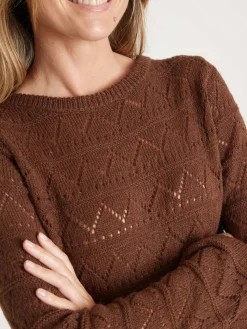 Femme Daxon Pull fantaisie avec laine et alpaga