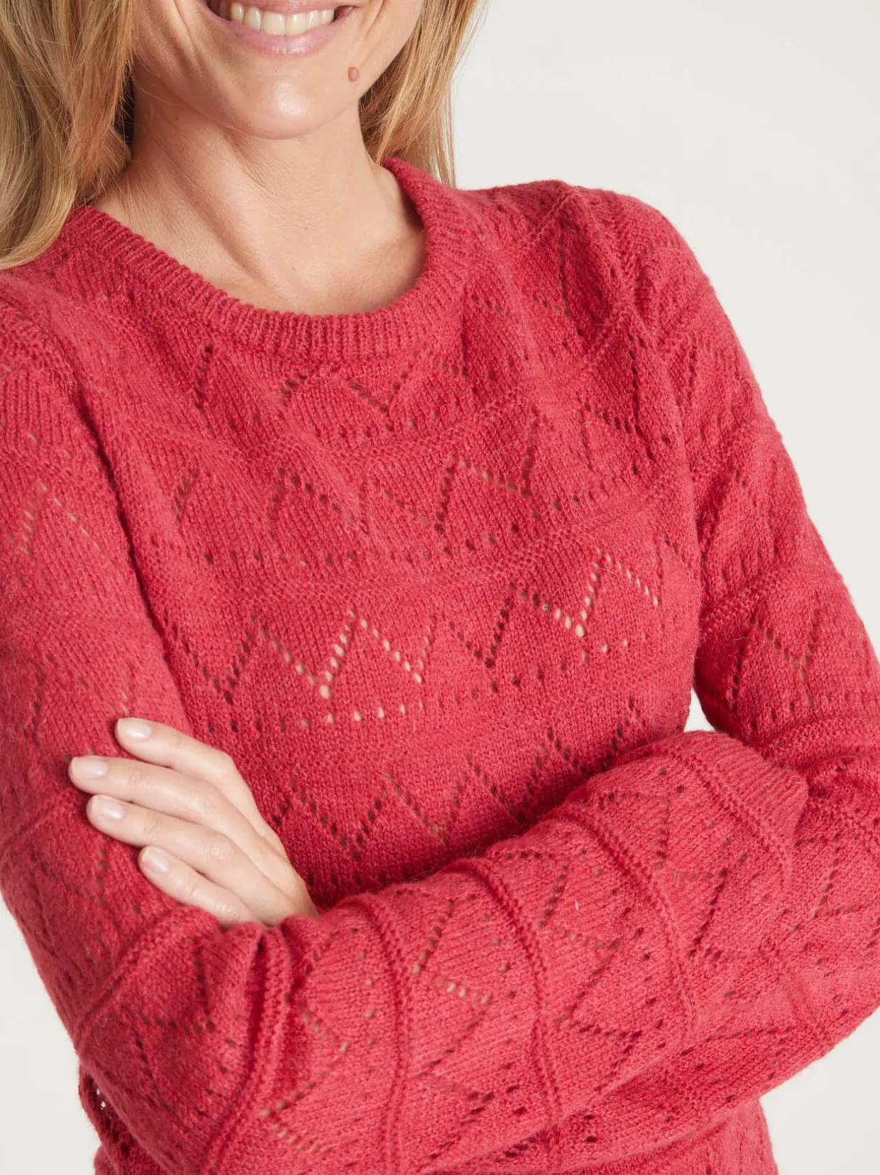 Femme Daxon Pull fantaisie avec laine et alpaga