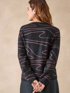 Femme Daxon Pull jacquard col rond