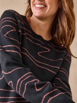 Femme Daxon Pull jacquard col rond