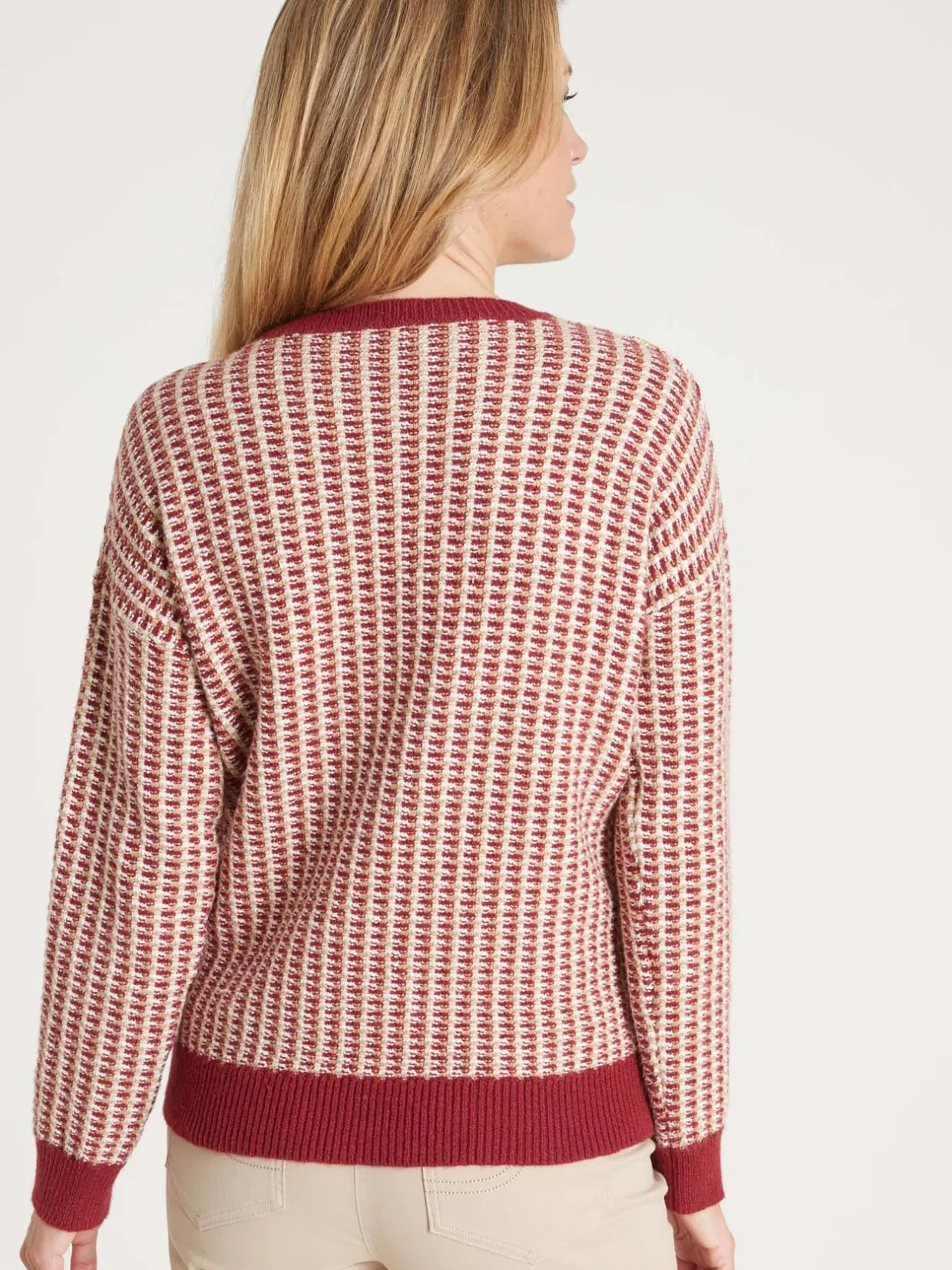 Femme Daxon Pull jacquard encolure ronde