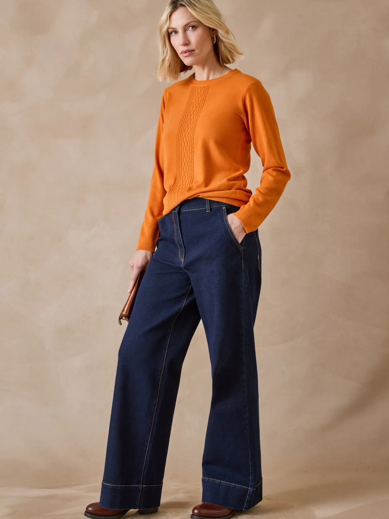 Femme Daxon Pull jeux de mailles et torsades