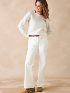 Femme Daxon Pull jeux de points fantaisie ajourés