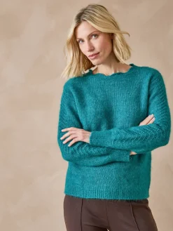 Femme Daxon Pull jeux de points fantaisie ajourés