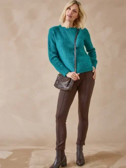 Femme Daxon Pull jeux de points fantaisie ajourés