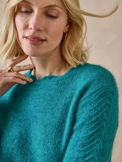 Femme Daxon Pull jeux de points fantaisie ajourés