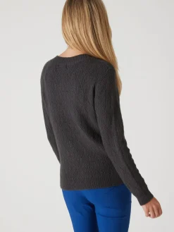 Femme Daxon Pull maille fantaisie encolure ronde