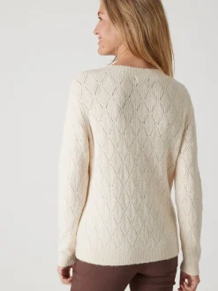 Femme Daxon Pull maille fantaisie encolure ronde