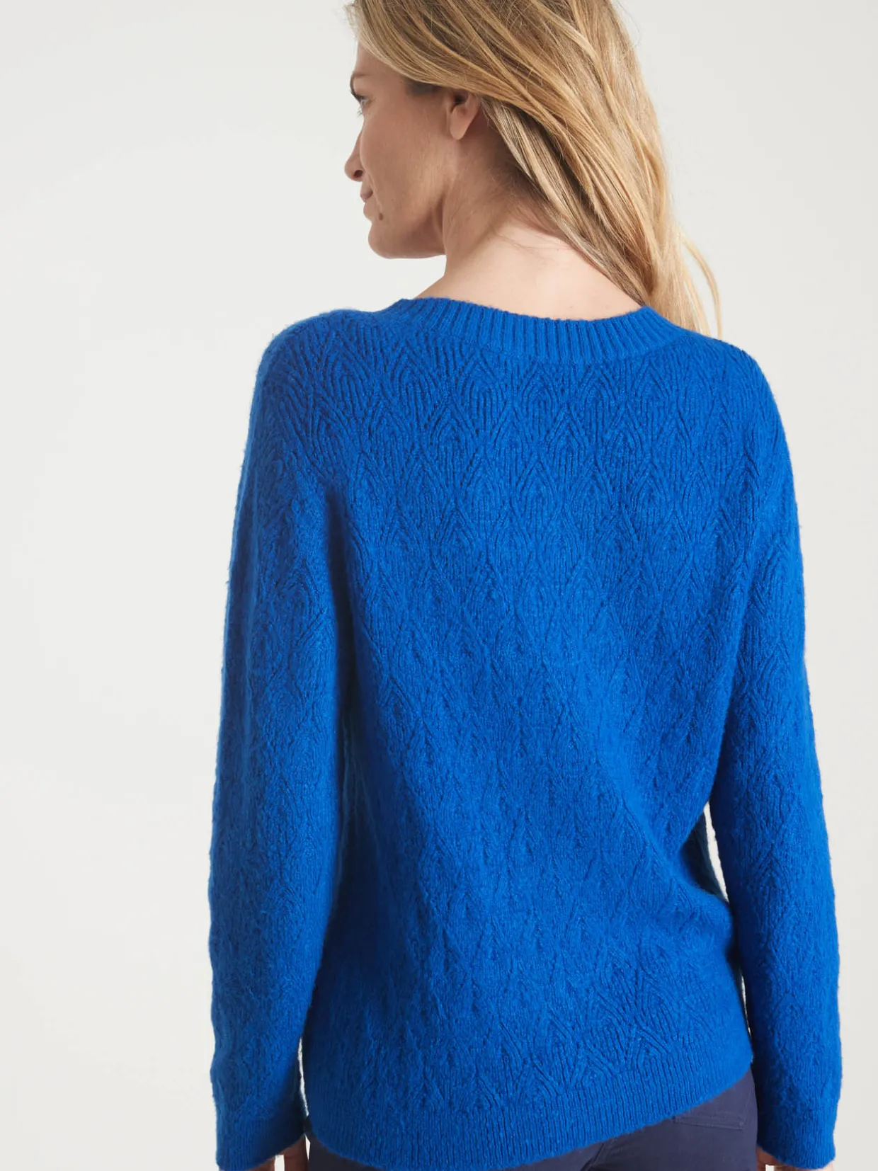 Femme Daxon Pull maille fantaisie encolure ronde