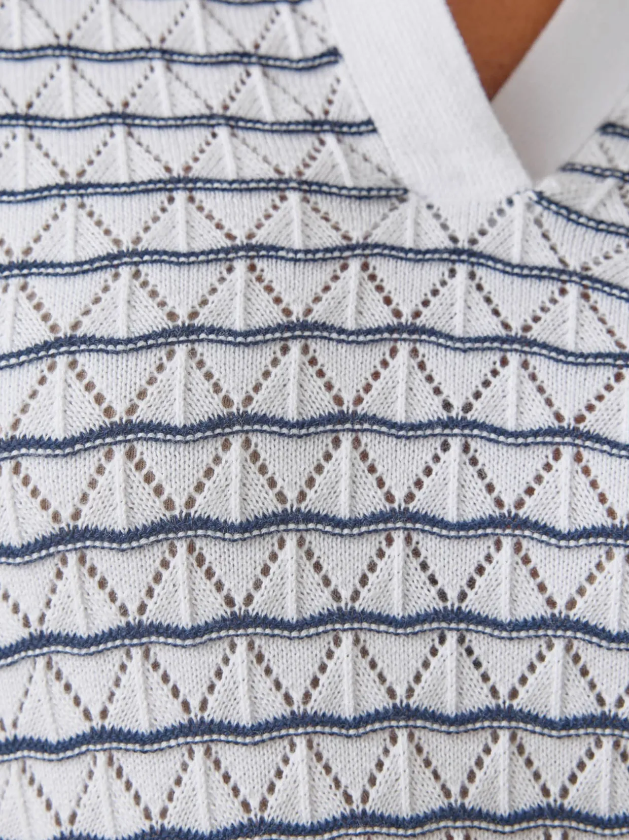 Femme Daxon Pull maille fantaisie et jeux de rayures