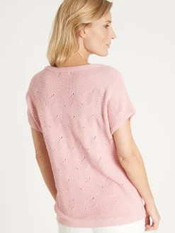 Femme Daxon Pull maillle fantaisie manches T