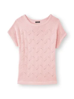 Femme Daxon Pull maillle fantaisie manches T