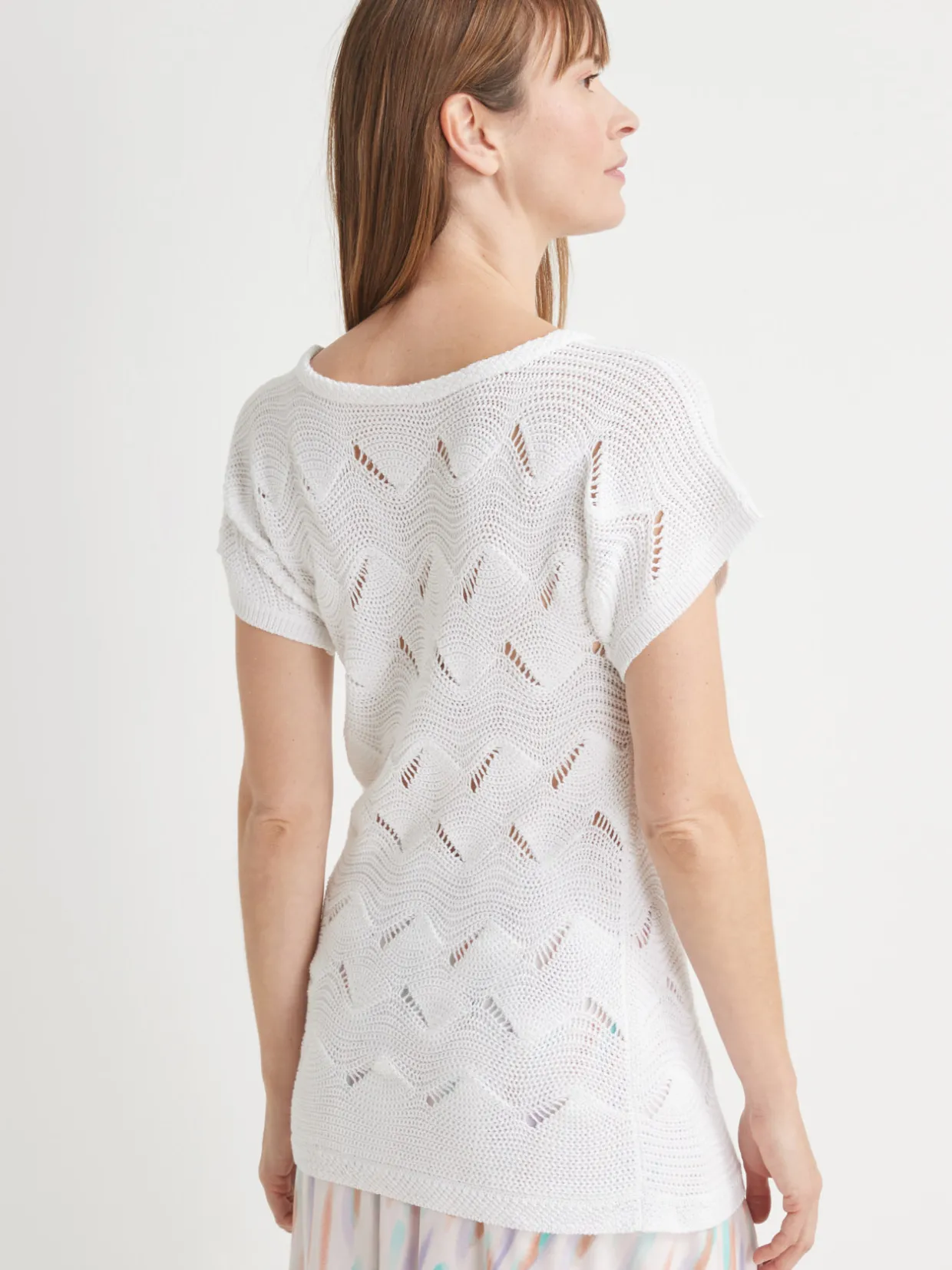 Femme Daxon Pull maillle fantaisie manches T