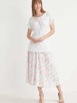 Femme Daxon Pull maillle fantaisie manches T