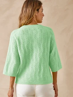 Femme Daxon Pull manches au coude avec laine