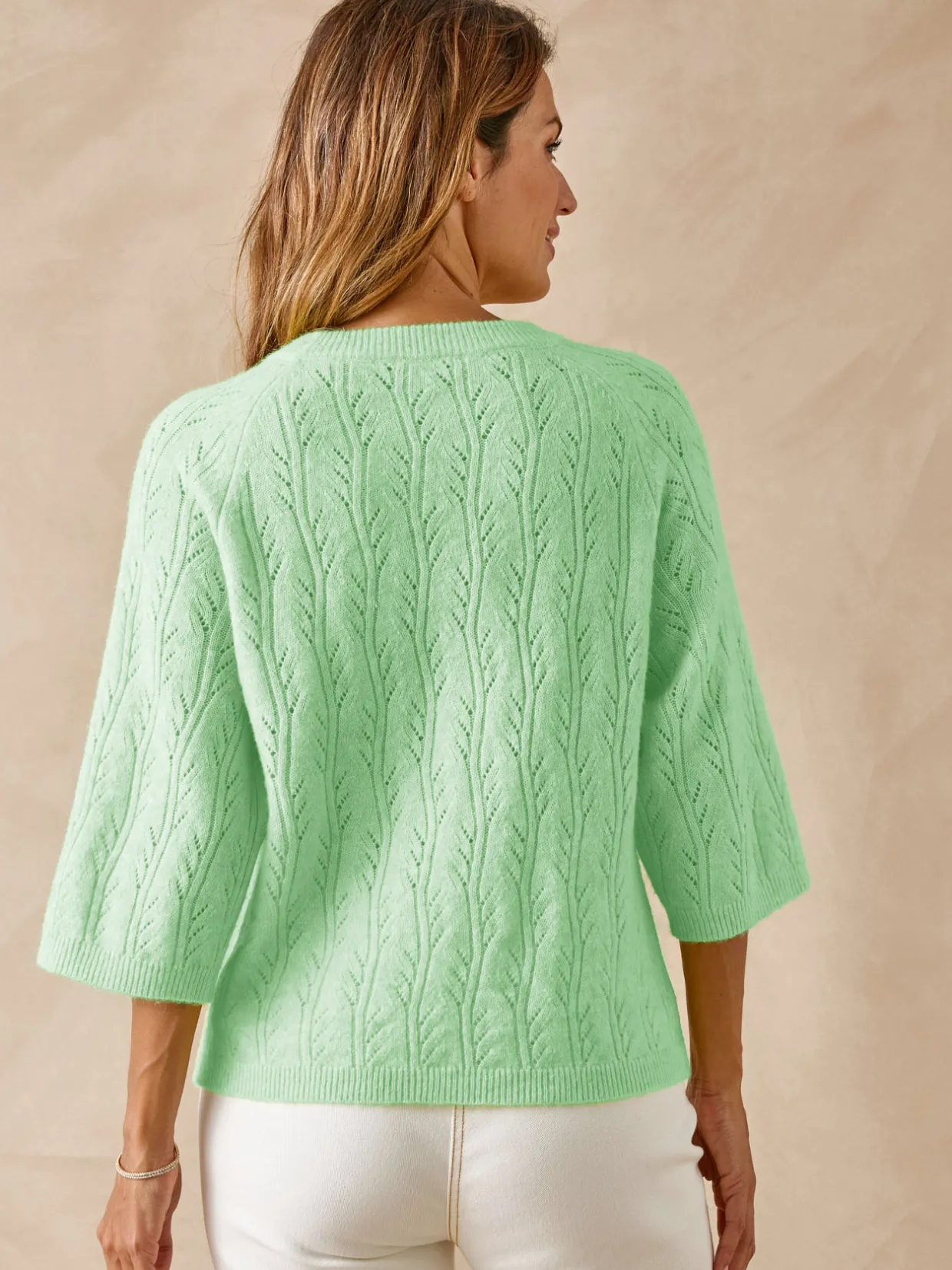 Femme Daxon Pull manches au coude avec laine