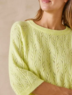 Femme Daxon Pull manches au coude avec laine