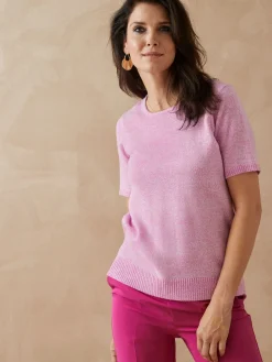 Femme Daxon Pull manches courtes encolure ronde