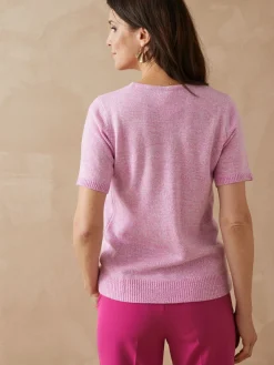 Femme Daxon Pull manches courtes encolure ronde