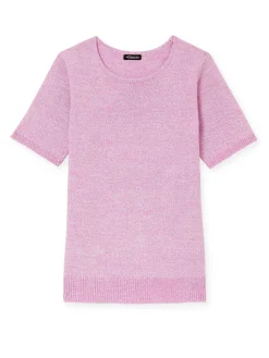 Femme Daxon Pull manches courtes encolure ronde