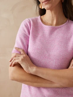 Femme Daxon Pull manches courtes encolure ronde