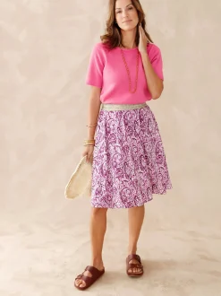 Femme Daxon Pull manches courtes encolure ronde