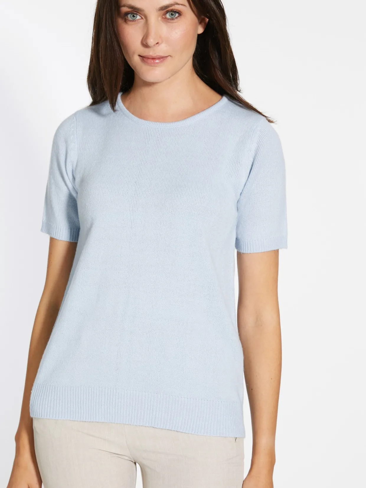 Femme Daxon Pull manches courtes encolure ronde