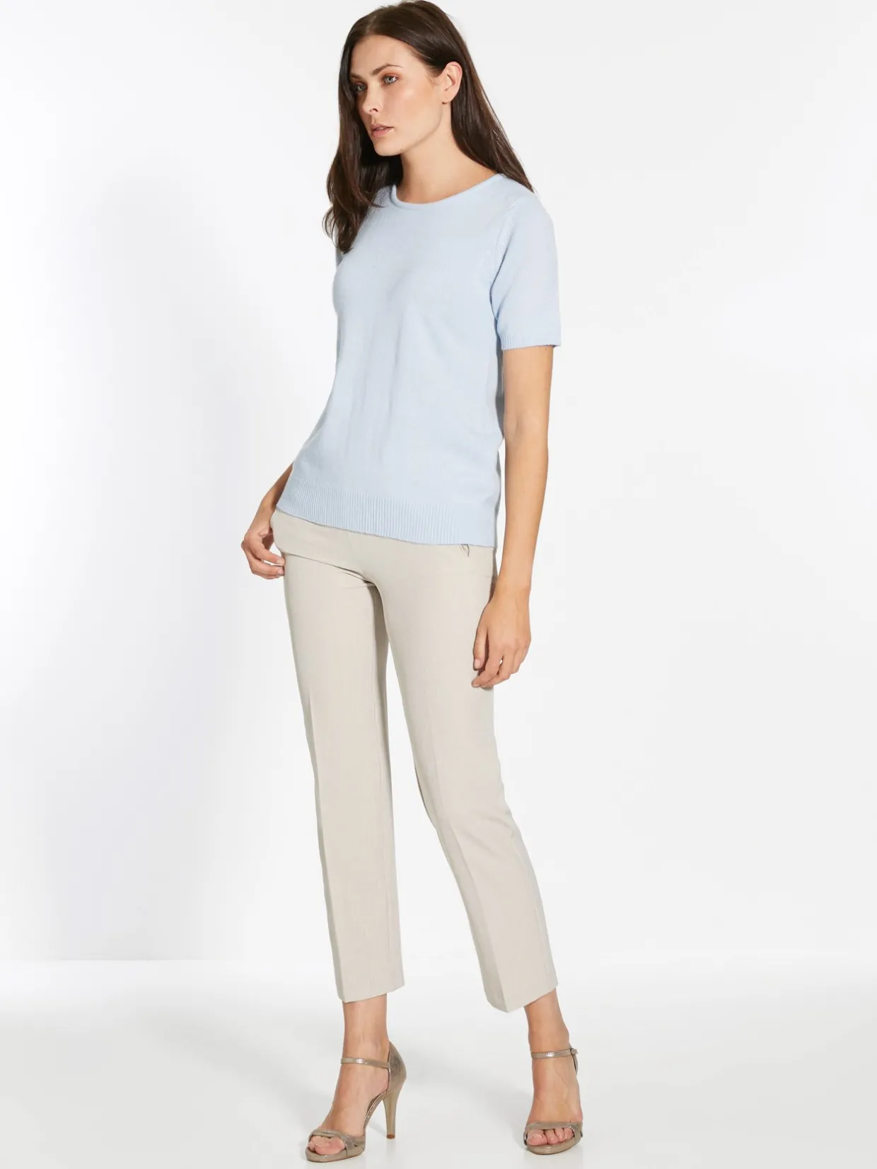 Femme Daxon Pull manches courtes encolure ronde