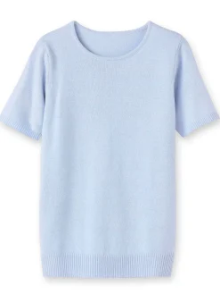 Femme Daxon Pull manches courtes encolure ronde