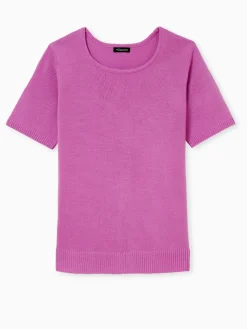 Femme Daxon Pull manches courtes encolure ronde