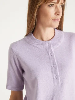 Femme Daxon Pull manches courtes encolure tunisienne