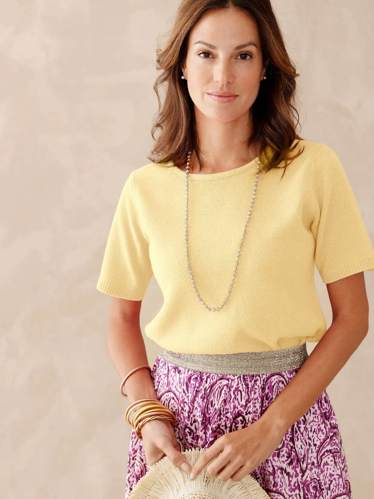 Femme Daxon Pull manches courtes encolure ronde