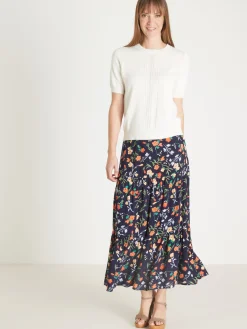 Femme Daxon Pull manches courtes finition écailles